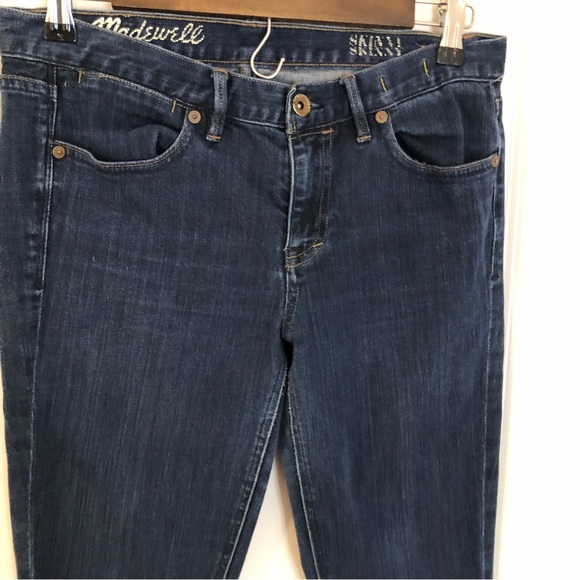 Madewell Skinny Skinny Dark wash Jeans Size 29 by 32 - Picture 3 of 11